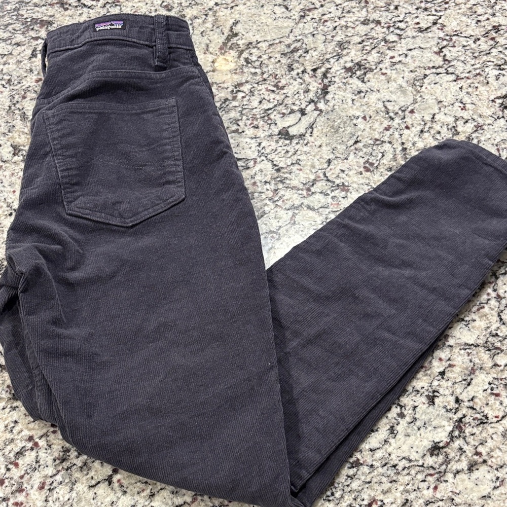 Patagonia Dark Gray Corduroy Pants. Size 28. EUC